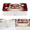 thumbnail image 4 of Santa Claus Travel Jewelry Box Display Case with Removable Compartment - Portable PU Leather Organizer, 4 of 6