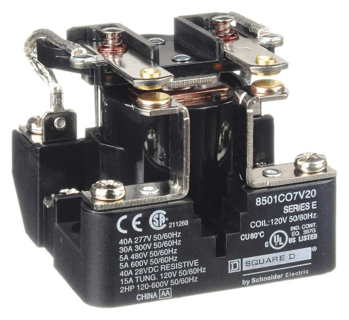 Open Power Relay,6 Pin,120VAC,DPSTNO
