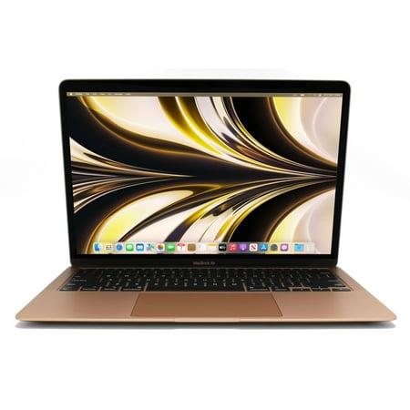 2020 Macbook Air 13" Apple M1 3.2 GHz 8 GB 256 GB ssd Gold, Pre-Owned: Like New, Apple Wireless Mouse and Case