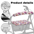 thumbnail image 5 of COEQINE Vivid Flowers Rollator Seat Back Cover Removable Rollator Seat Cover with Back Set of 2 for People Using Walking Frame Seat Outdoor Park and Street Scenes, 5 of 7