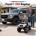 thumbnail image 2 of iYofe 12V Kids ATV Ride on, Ford F-150 Ride on Toys w/LED Lights, Battery Powered Riding Toy Car for Kids Toddlers 2-4, White, 2 of 6