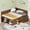 Walnut + Solid Wood + Full, variant on Full Size Daybed with Drawers and Shelves, Walnut Full Size Daybed with Drawers and Shelves, Walnut
