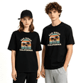 thumbnail image 2 of San Diego California Palm Trees Retro Graphic Tee for Men and Women, Outdoor Beach Cotton Short Sleeves T-Shirt, 2 of 5