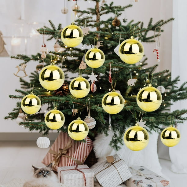 Fiudx Adornos Navideños, Plástico Irresponsables, Adornados con Bordes, Adornados con Mesa Festivas, Adornados con Escaleras de Chimenea, Popular Entre Celebridades, Seguro con Niños, Incluye 6 Pieza