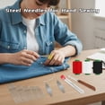 thumbnail image 2 of Big Eye Steel Needles Set,5 Size Steel Needles for Hand Sewing Kit with Cas,Stainless Steel Needles for Hand Sewing Kit, for Embroidery, Cross Stitch, Yarn,Tapestry & Fabric Mending, 2 of 7