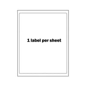 SJPACK 500 Full Sheets Sticker Labels 8.5 x 11 Shipping Mailing Address Labels Permanent Adhesive for Laser/Inkjet Printer