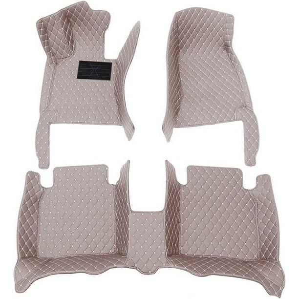 Alfombrillas de coche personalizadas para la mayoría de los modelos, impermeables, antideslizantes, protección contra todo tipo de clima, material de cuero, forro de cobertura total, alfombrilla delan