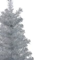 thumbnail image 4 of Northlight 4' Holographic Silver Tinsel Slim Artificial Christmas Tree - Unlit, 4 of 5