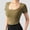 Army Green womens top dressy casual, variant on Wycnly Womens Tops Dressy Casual Soft Breathable Knitted Ribbed Workout Sports Slim Fit Tunic Shirts Summer Short Sleeve Round Neck Tops Solid Blouse Blue m