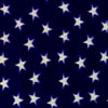 Shason Textile 60" x 2 yd 100% Polyester Fleece Patriotic Stars Sewing & Craft Fabric, Navy and White