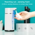 thumbnail image 5 of 420ML Automatic Foaming Soap Dispenser 4 Gear Infrared Sensor USB Rechargeable Dispenser Wall Mounted IPX6 White, 5 of 6