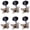 silver blackheads-Six left C, variant on Guitar Tunings Machines 3L Guitar Tunings Pegs Machine Head Tuners String Tuning Pegs Tuning Key Pegs for Guitar