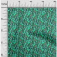 thumbnail image 2 of oneOone Polyester Spandex Turquoise Green Fabric Abstracts Craft Projects Decor Fabric Printed By The Yard 56 Inch Wide, 2 of 5