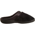 thumbnail image 6 of isotoner Womens Microterry Pillowstep Slippers with Satin Cuff BLK-8/9, 6 of 7