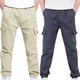 thumbnail image 1 of Cowsor 2PC Boys Cargo Sweatpants Casual Hiking Pants Joggers Athletic Trousers Cotton Loose Straight Pants for Men, 1 of 3