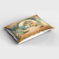 thumbnail image 2 of Ambesonne Peacefulness Pillow Sham, Stones Sand and Tree, 26" X 20", Camel Reseda Green Blue, 2 of 2