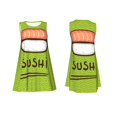 thumbnail image 7 of Lsque Fresh Sushi Pattern Summer Dresses for Women – Sleeveless T-Shirt Swing Sundress, Perfect for the Beach and Casual Days, 7 of 7