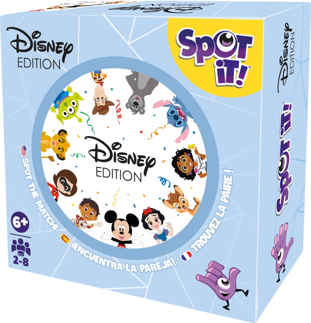 Asmodee - Zygomatic - Spot It! - Disney - Kids Game - Fun Family Game - for 2 to 8 Players - Ages 6 and up - Multilingual, Spot It! - Disney (ML)