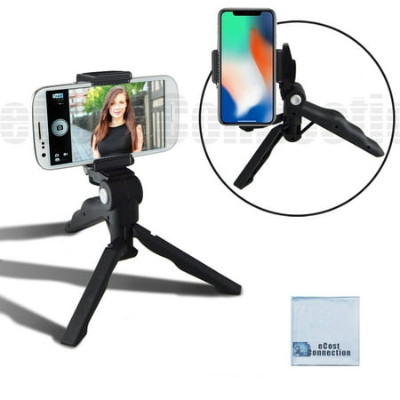 Adjustable Tabletop Camera/Smartphone Tripod/Steady-Shot Hand Grip, 6.5