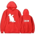 thumbnail image 5 of kpop ILLIT merch cat Hooded Drawstring Pocket Sweatshirt Men/women music fans Pullover, 5 of 7