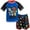 Blue / black, variant on Marvel Toddler Boys Avengers Spider-Man Iron Man Thor Rash Guard Set, 2-pcs, 3T, Blue/Black