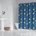 thumbnail image 2 of Blue Sun Moon Cloud Star Pattern Shower Curtain 72"x72" ,Bathroom Decorative Shower Curtains Set with 12 Hooks,Modern Waterproof Washable Shower Curtain, 2 of 6