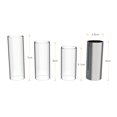 thumbnail image 2 of Guitar Slides Set Includes 3 Glass Slides (5.1cm/ 6cm/ 7cm) + 1 Stainless Steel Slide (6cm) + 4pcs Celluloid Thumb & Finger Picks(Random Color Delivery) with Storage Box, 2 of 7