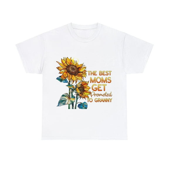 Best Moms Get Promoted to Granny Shirt, Gray Mom Granny Shirt ID-0305-UPVH