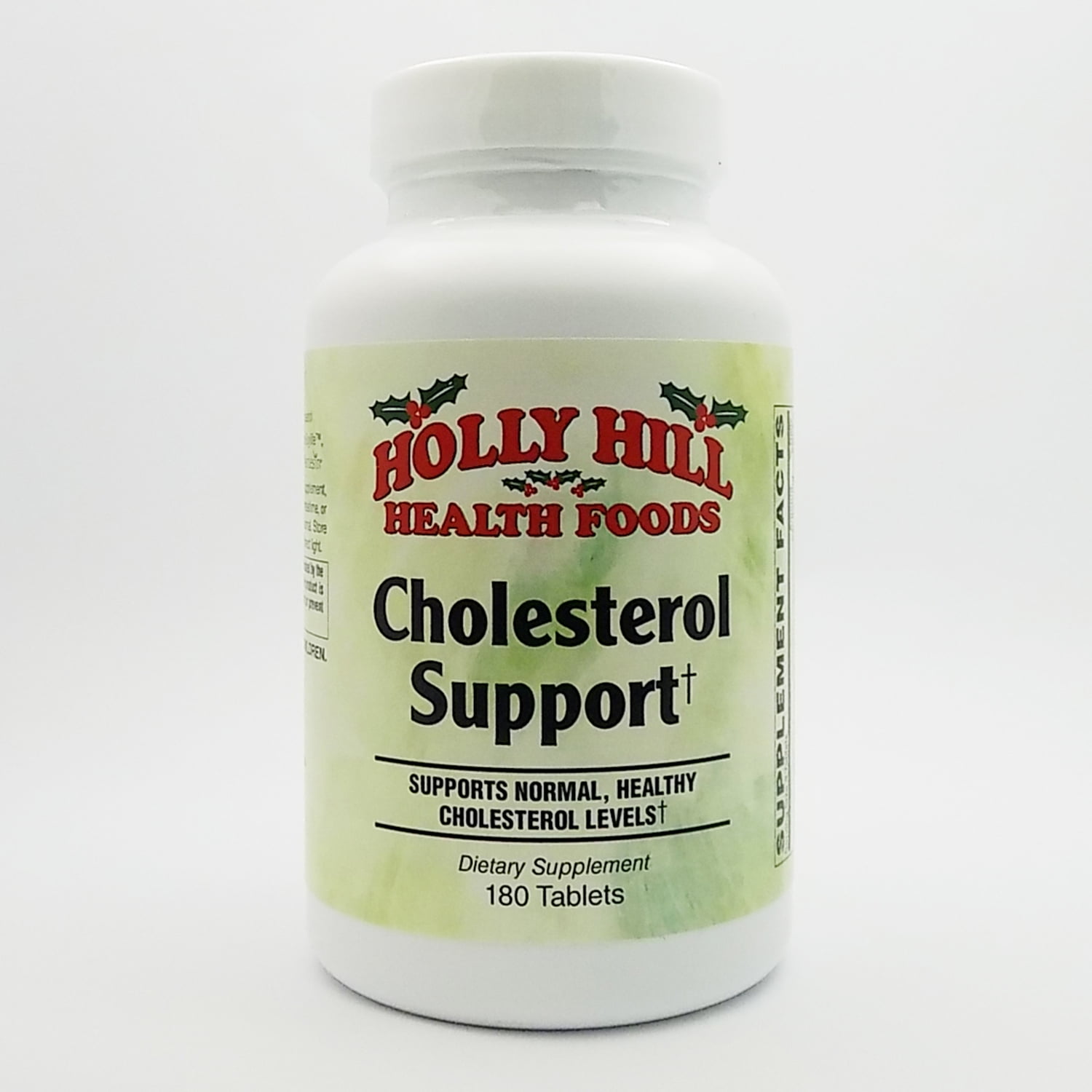 Holly Hill Health Foods Cholesterol Support, With Herbs and Vitamins for Antioxidant Support, 180 Tablets