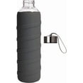 thumbnail image 5 of Sports Gl Water Bottle with Silicone Sleeve 32 oz Grey, 5 of 5