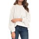 thumbnail image 1 of Suéter de moda para mujer, suéter de manga larga, informal, de punto acanalado, para invierno, suéter, camisa, top, 1 of 5