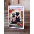 thumbnail image 2 of Black Labrador Retriever Two Hearts Greeting Cards Pack of 8 7 in x 5 in, 2 of 3