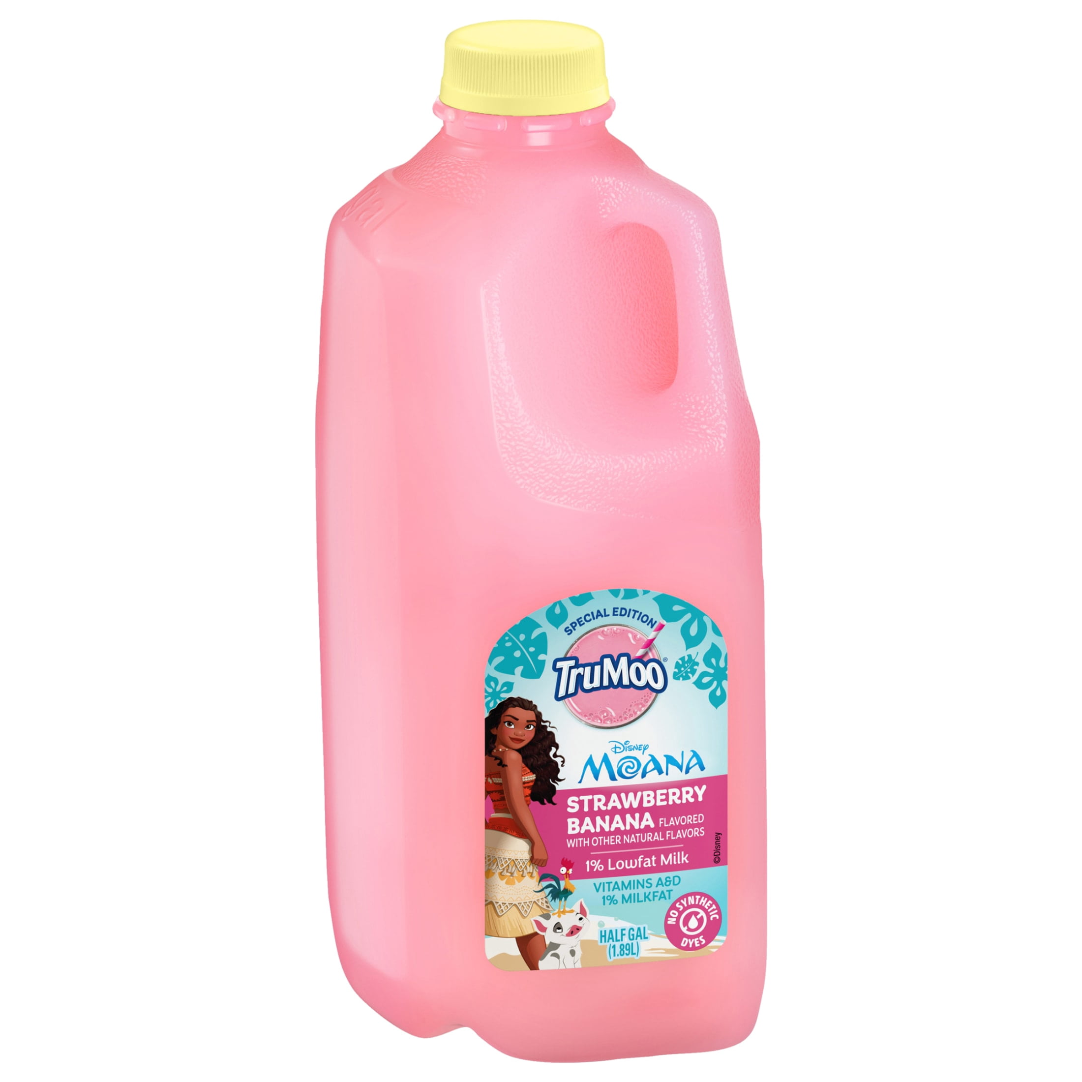 TruMoo Moana 1% Lowfat Strawberry Banana Milk, Half Gallon