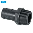 thumbnail image 3 of Uxcell Barb Hose Fitting, Barbed Male Thread Pipe Connector Adapter Gray 25mm 3, 3 of 5