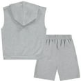 thumbnail image 3 of POKEMON Boys Pickachu Hooded Muscle T- Shirt and Shorts Clothing Set- Little and Big Boys Sizes 4-20, 3 of 9