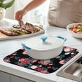 thumbnail image 2 of Microfibre Drying Mat for Kitchen Pioneer Dish Drying Drainer Mat Absorbent Colorful Floral Drying Mat Washing Up for Glass, Plate & Cup 16inch X 18inch, 2 of 7