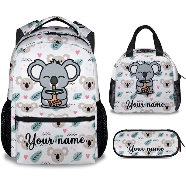 GDAKE Koala Backpack for Girl Boy, 16 Inch Cute School Bookbag with
