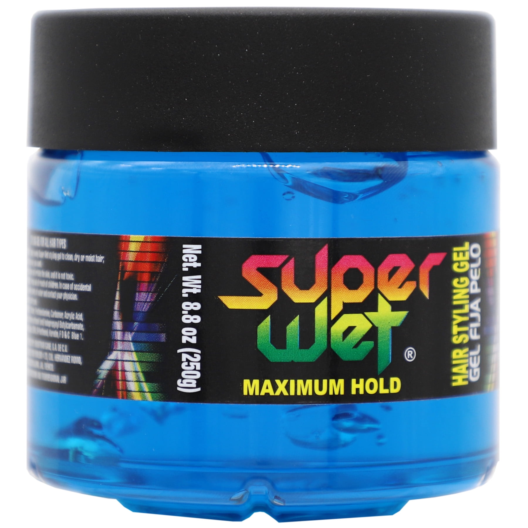 Super Wet Azul Nourishing Hair Styling Gel, Maximum Control, Unisex, 8.8 oz  Jar