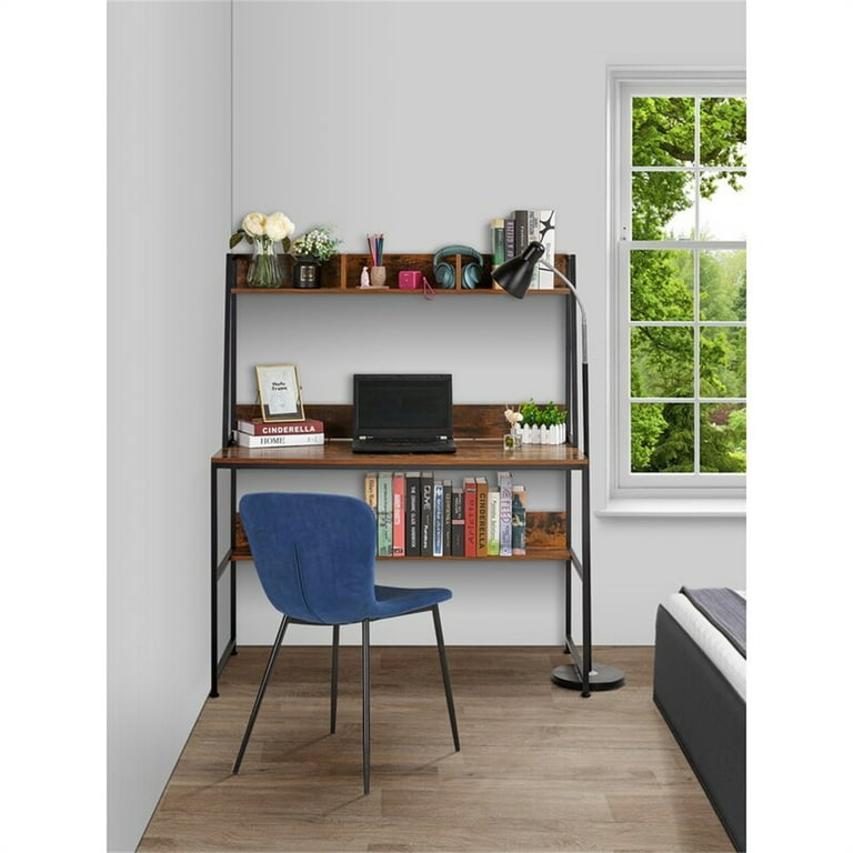 Computer Desk with Hutch and Bookshelf 40 Inches Writing Desk