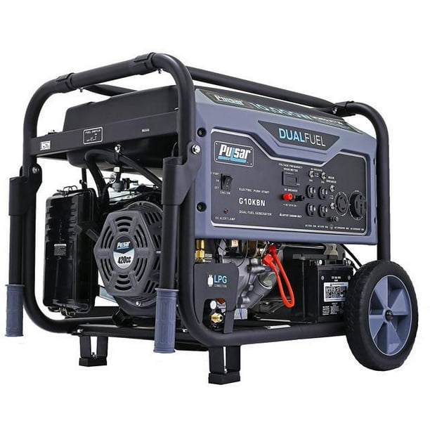 Pulsar Products G10KBN 10,000W Portable Dual Fuel Generator with