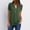 Army Green, variant on Zip Front Short‑Sleeve Casual Tunic V‑Neck Rollable Sleeve Chiffon Blouse Lightweight Breathable Relaxed Fit Versatile For Work Weekend Travel And Vacation Purple XXL