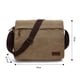 thumbnail image 2 of Bolso de hombro para hombre de lona, bolso para hombre, bolso para portátil de 14 pulgadas, bolso de hombro/bolso mensajero/bolso bandolera, color caqui., 2 of 5