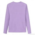 thumbnail image 5 of Cethrio Girls Long Sleeve Tops, Crew Neck Pullover Casual Spring Graphic Tees Purple Size 2-3 T, 5 of 5
