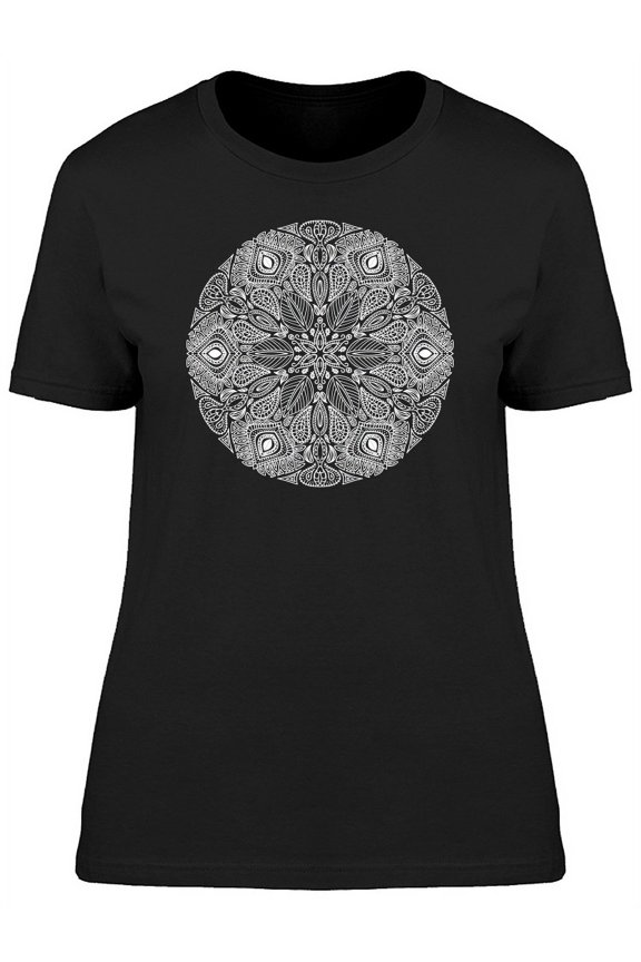 Snowflake Mandala T-Shirt Women -Image by Shutterstock, Female Medium