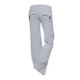 thumbnail image 4 of CHGBMOK Cargo Pants for Women Elastic High Waist Sweatpants Stretchy Soft Comfy Wide Leg Yoga Pants with Pockets, 4 of 7