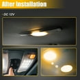 thumbnail image 4 of Luz de lectura de coche de 12V, luz LED de cúpula redonda, Kit de lámpara para maletero, luz de techo Interior de coche para Pontiac GTO para Buick Regal para Chevrolet Malibu, 4 of 7