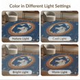 thumbnail image 7 of ODIKA 8'x10' Washable Area Rug Non-Shedding, Easy Care, Round Map Planetary Galaxy Circle Continent Circles for King Size Bedroom Under Bed, Master Suite, 7 of 7