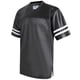 thumbnail image 1 of Camiseta de fútbol Pullonsy con rayas blancas y negras, talla M, 1 of 6