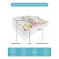 thumbnail image 5 of Pink Flowers Full Size Down Alternative Comforter,Lightweight Comforter Quilt Bedding Set with Pillow Shams Spring Floral Daisy Farmhouse Pastoral Botanical Bed Comforter Duvet Insert 78"x90", 5 of 7
