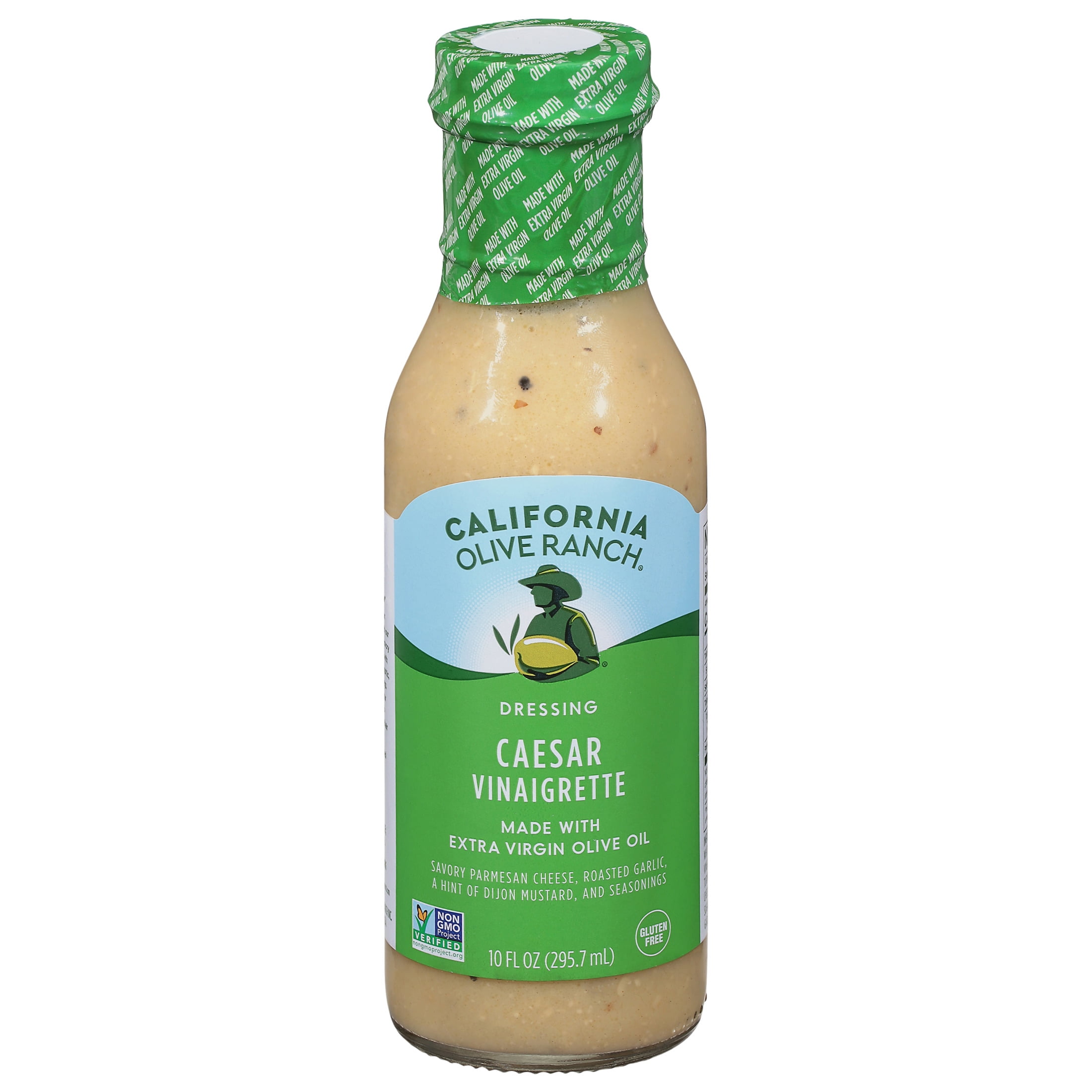 California Olive Ranch Caesar Vinaigrette Salad Dressing, 10 Fluid ...